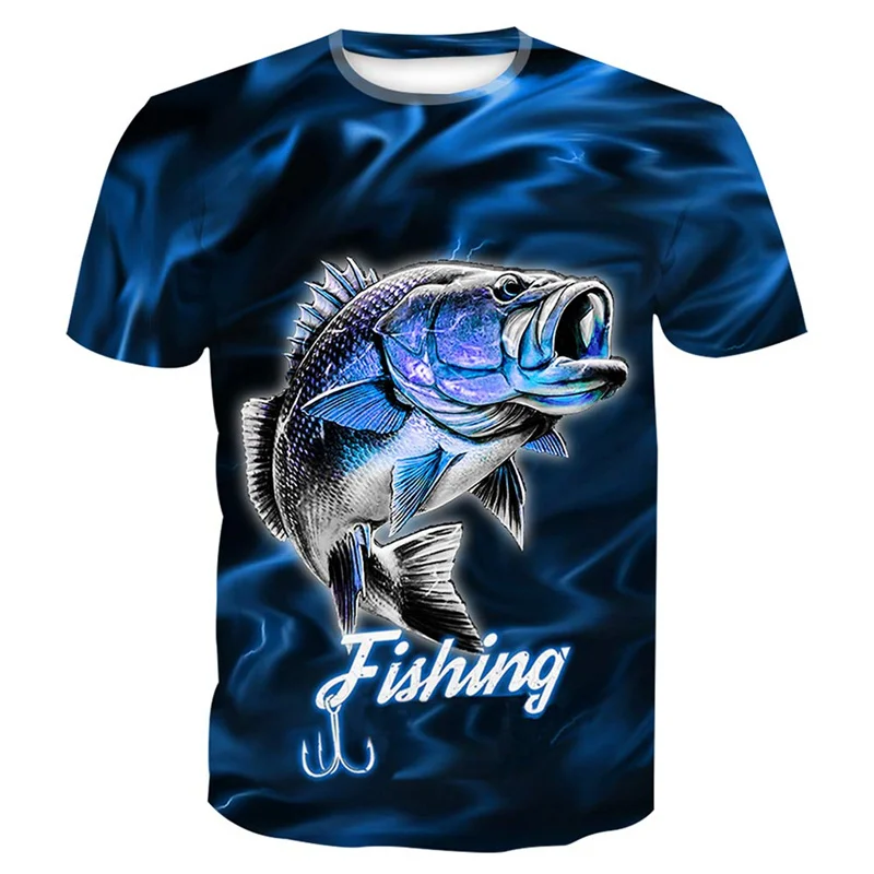 

Carp Perch Fishing T Shirt for Men 3D Large Mouth Fish Scale Print T-shirt Harajuku Fashion Womens Cothing Tops Tee Short Sleeve