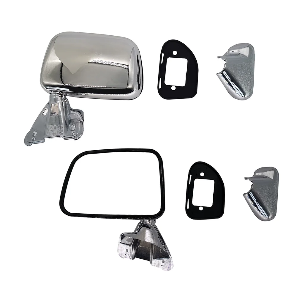 

Подходит для Toyota Hilux Rn75 1987-1988, Автомобильное зеркало заднего вида, хромированное, черное