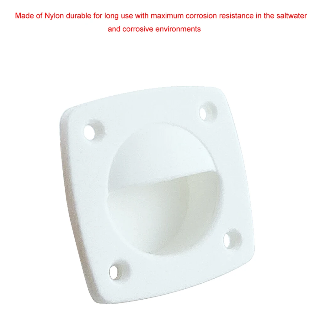 

Nylon Sliding Door Handle Recessed Anti-rust Hatch Pull Indoor Outdoor Kitchen Sea Boats Cupboard Cabinet Accessories