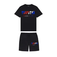 new brand trapstar mens clothing t shirt tracksuit sets harajuku tops tee funny hip hop color t shirtbeach casual shorts set