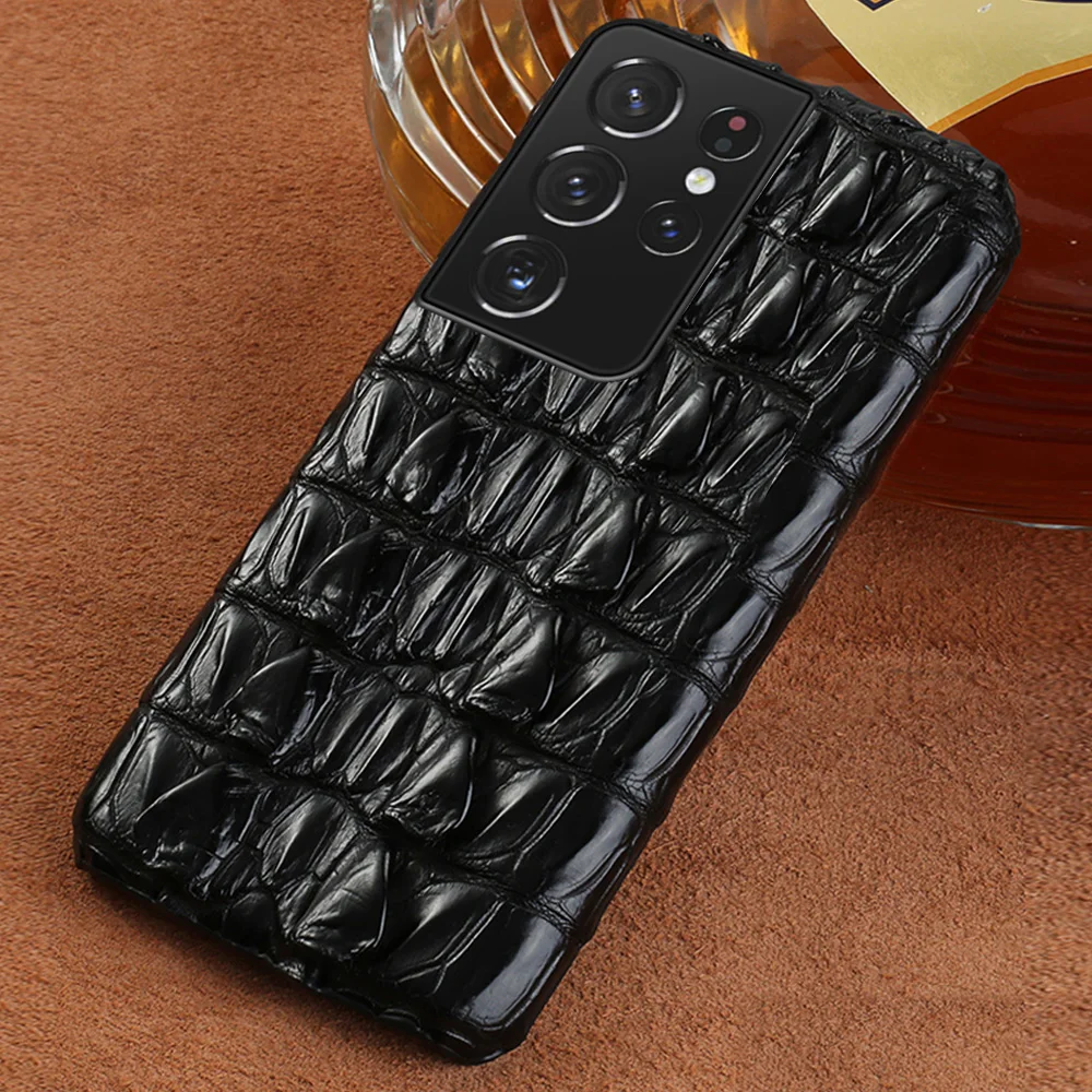 

Чехол из 100% натуральной крокодиловой кожи для Samsung Galaxy S23 S22 S21 Ultra S20FE s10e s8 Plus Note 20 ultra 10Lite, чехол-накладка