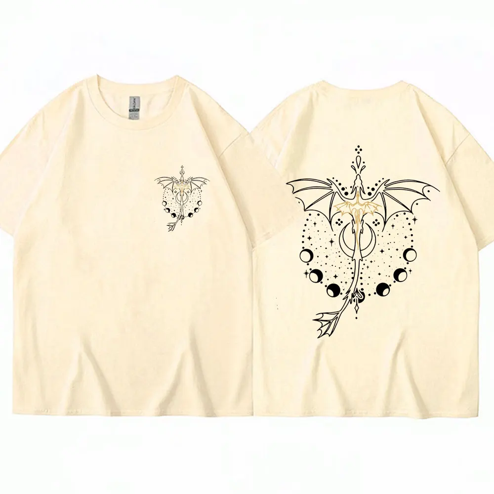 Harajuku Basgiath War T Shirts College Fourth Dragon Rider Wing High Quality T-Shirt Men Women Oversized Cotton Casual Tee Shirt