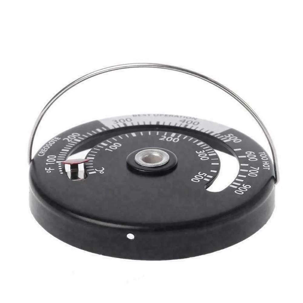 

Aluminum Alloy Stove Thermometer Magnetic Gauge For Fireplace Wood Burner Flue Log Heat Pipe 0-500 Degrees Celsius