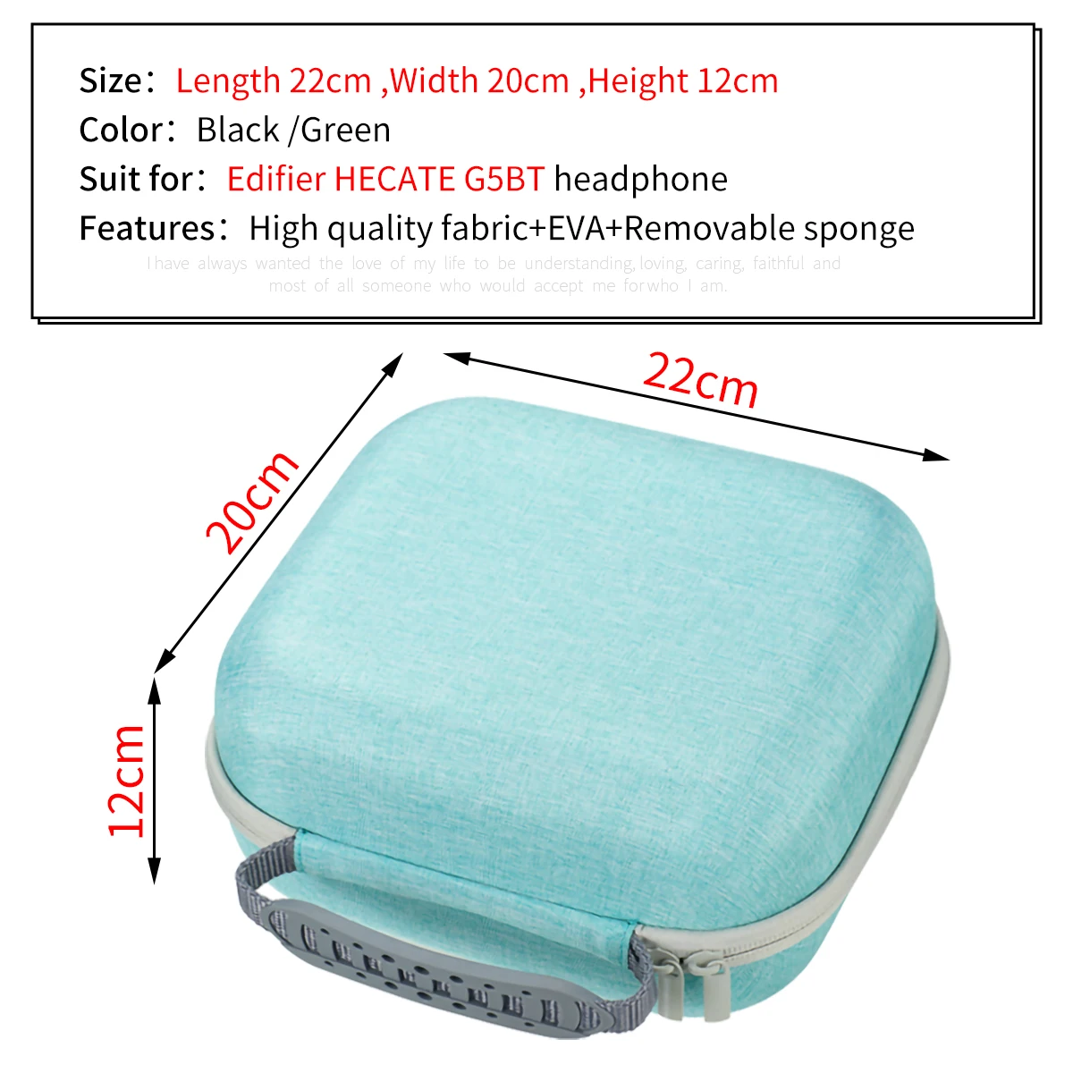 Портативная сумка для хранения наушников Edifier HECATE G5BT