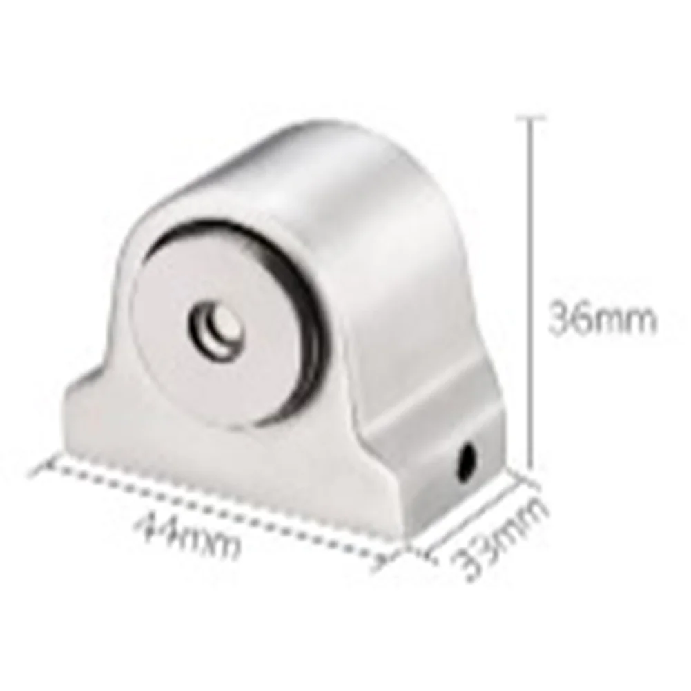 

44*36*33mm Door Stop Holder Stainless Steel Magnetic Door Top Door Block Security Perforated Anti-collision Door Floor Suction