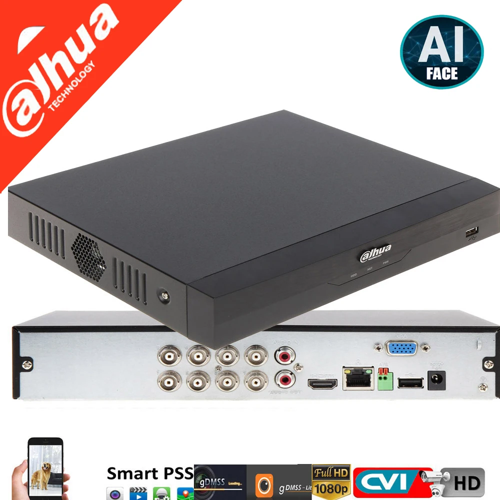 

Dahua mutil language H.265 XVR video recorder 8ch DH-XVR5108HS-X XVR5108HS-X Support 6MP HDCVI/ AHD/TVI/CVBS/IP Camera