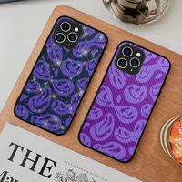 trippy smiley face phone case hard leather case for iphone 11 12 13 mini pro max 8 7 plus se 2020 x xr xs coque