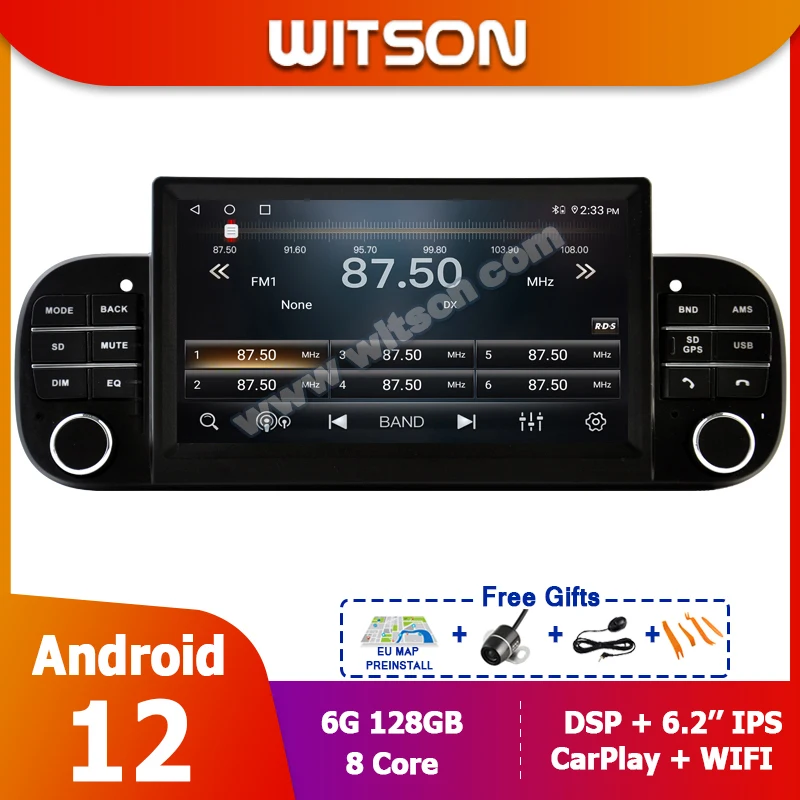 Car Radio Audio GPS Map For FIAT PANDA 2013 - 2020 Android 12 DSP IPS Touch Screen CARPLAY DSP Autoradio Multimedia Video Player