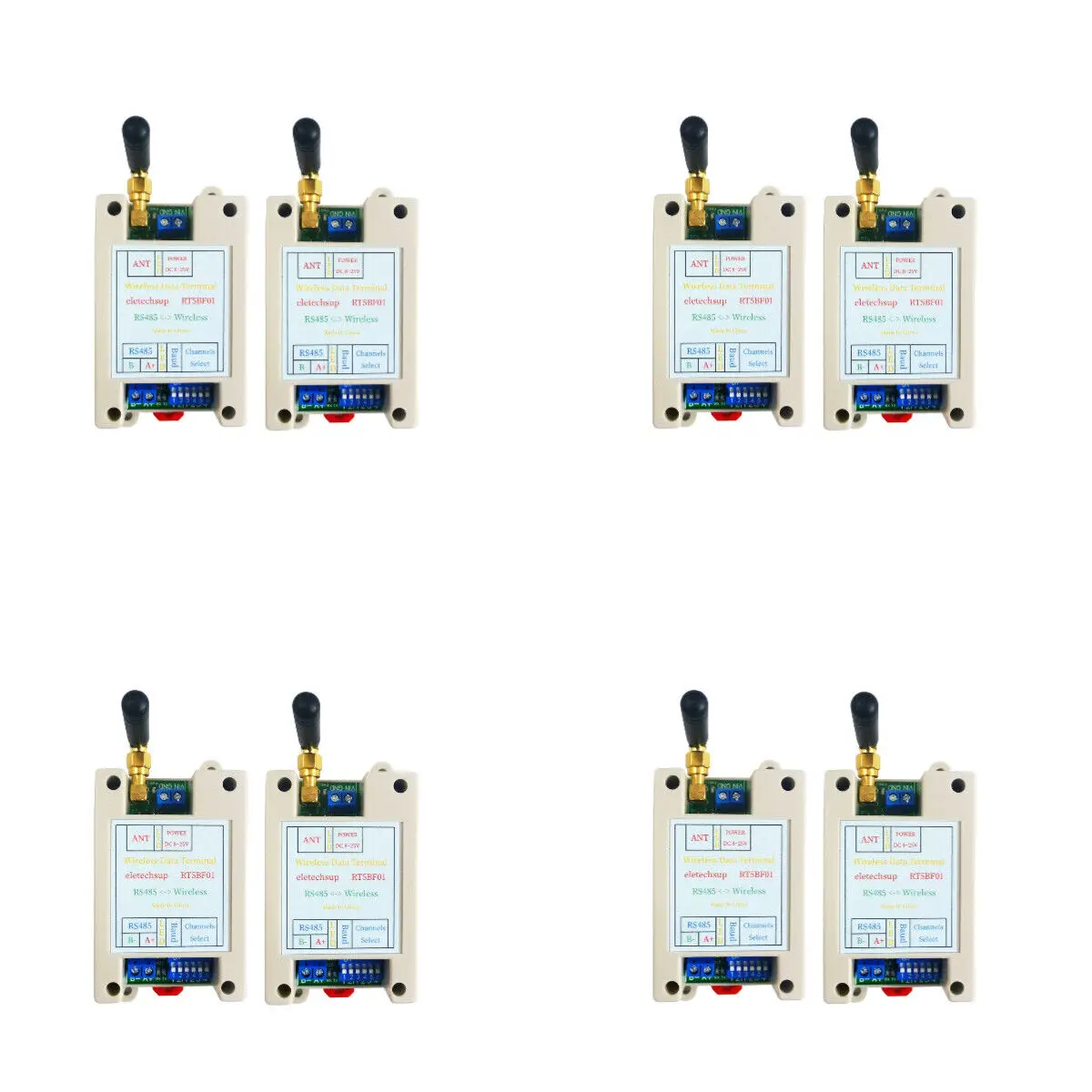 

433M Wireless Controller RS485 IO Point-to-Point Master-Slave RF Transceiver