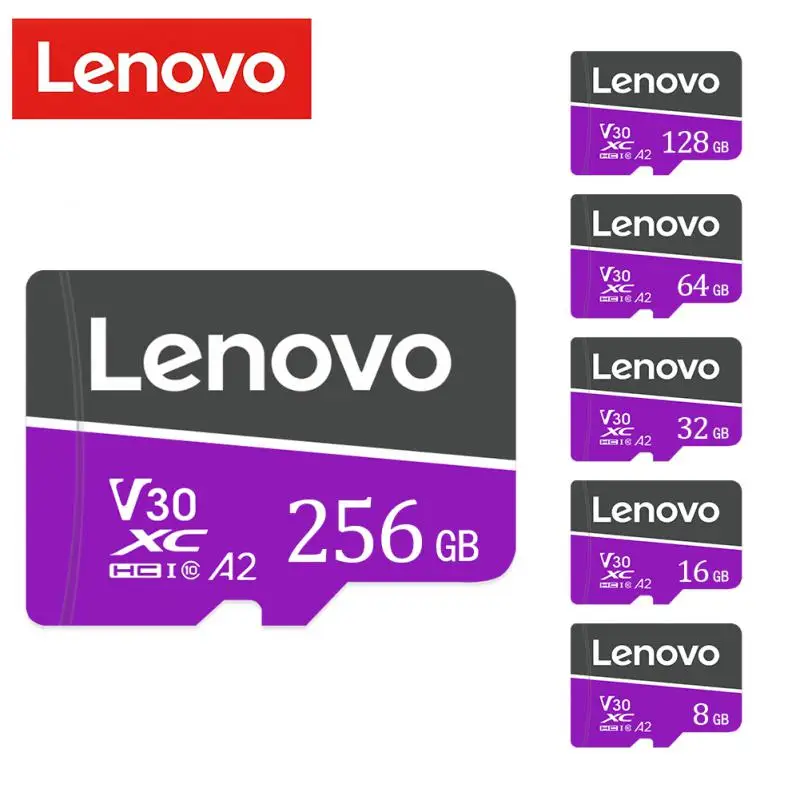 Lenovo 512GB 1TB Memory Card 64GB 128GB 256GB High Speed Flash TF SD Card 256 128 64 32 16GB Micro TF SD Flash MemoryCard