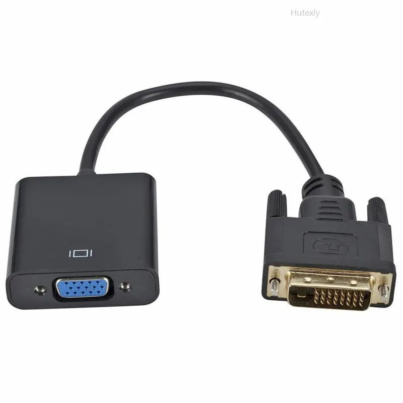 DVI to VGA  with Chip Converter DVI to VGA HD Transfer DVI(24 1)to VGA Male to Female