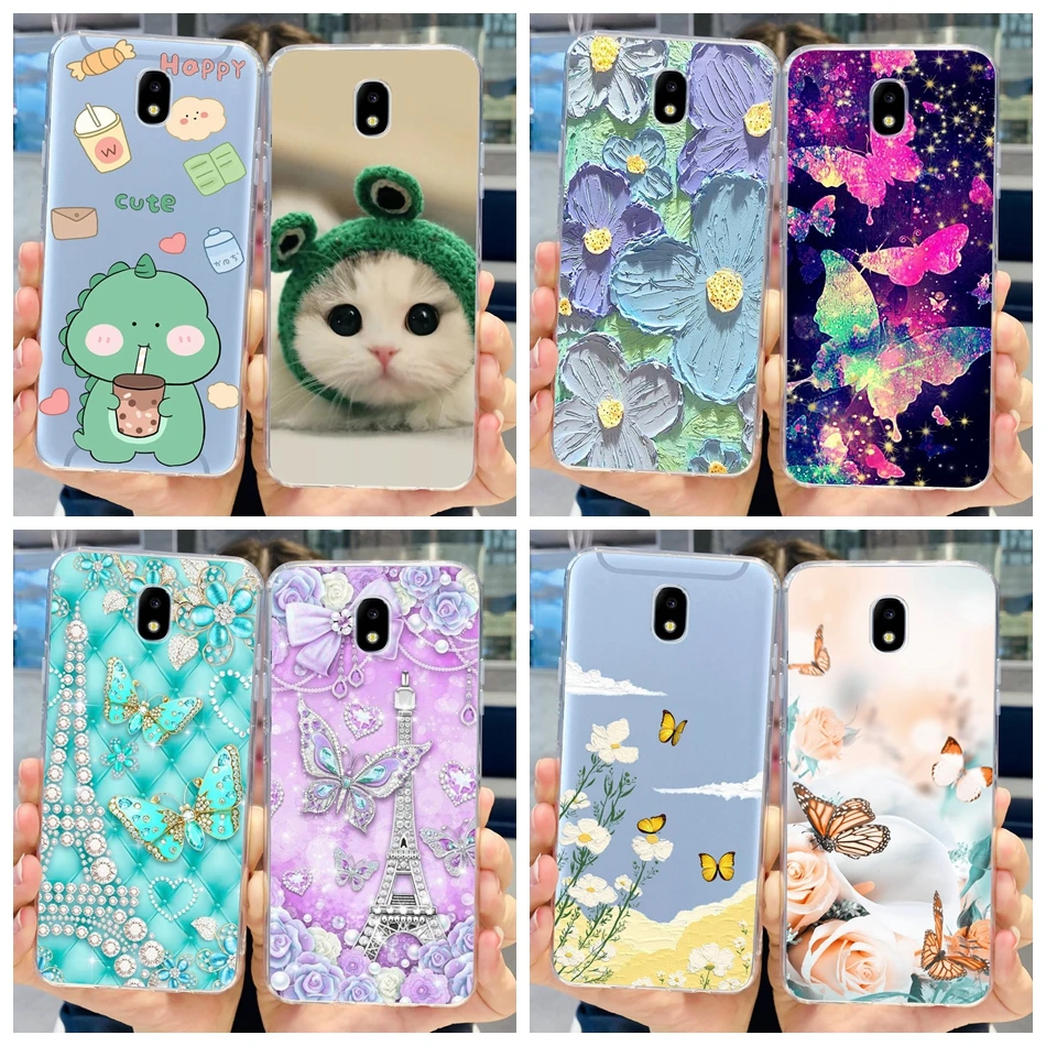 Милый чехол для Samsung Galaxy J5 2017, Мягкие силиконовые ТПУ чехлы на заднюю панель телефона Samsung J5 Pro (2017) J 5 J5Pro J530F J530G