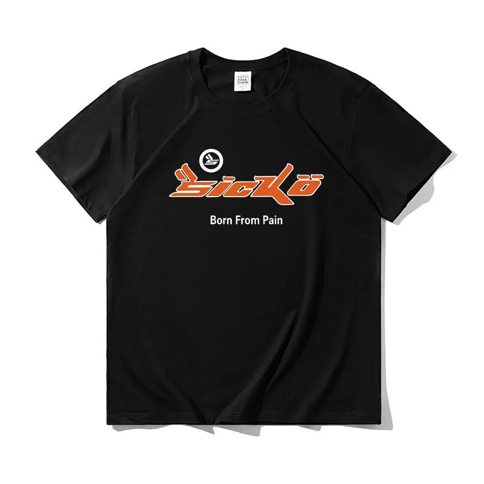 

SICKO Born From Pain T-shirts SICKO Hip Hop Tee Shirt Mens EU Trend Street Kanye West T Shirts Men Women Casual Cotton Tshirt