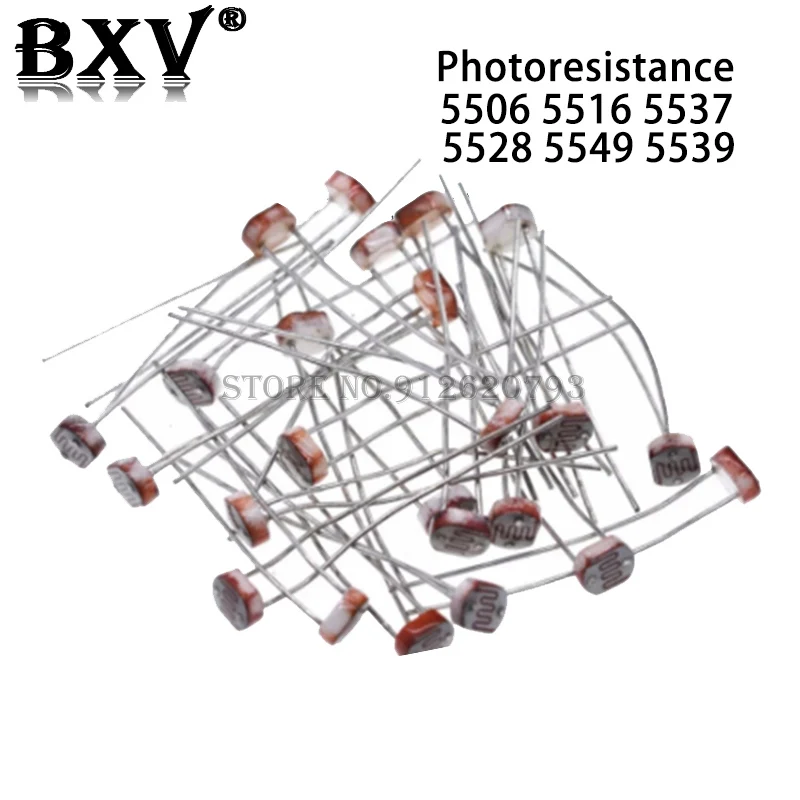 

LDR Photo Light Sensitive Resistor Photoelectric Photoresistor GL12528 5528 GL5528 5537 5506 5516 5539 5549 For Arduino GL5506