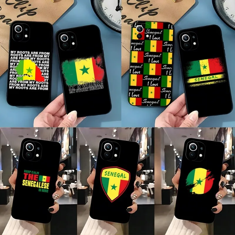 Чехол для телефона с флагом Сенегала для Xiaomi Note 10Pro POCOF3 X3 GT M3 M4Pro X4Pro Redmi Note 11 11T 11s 10 Pro Plus X3Pro