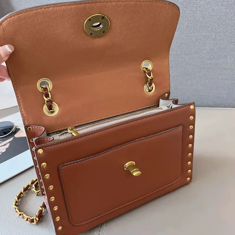 Модная женская сумка через плечо с изысканным стилем и элегантной цепочкой сумки