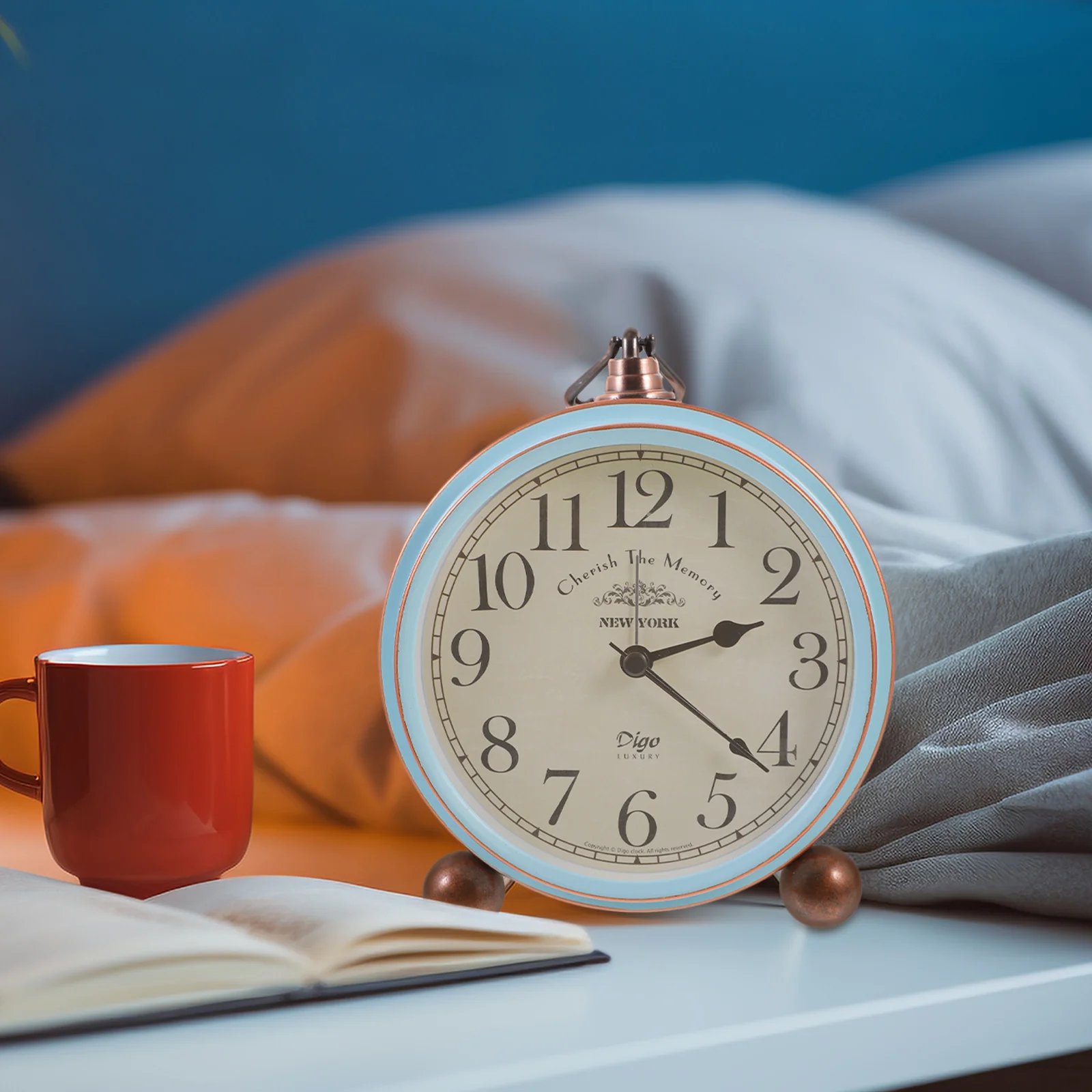 1 шт. креативный ретро винтажный американский стиль будильник настольный для