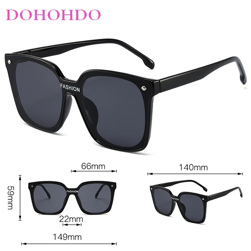Солнцезащитные очки Квадратные для мужчин и женщин UV-400 Модные Винтажные темные