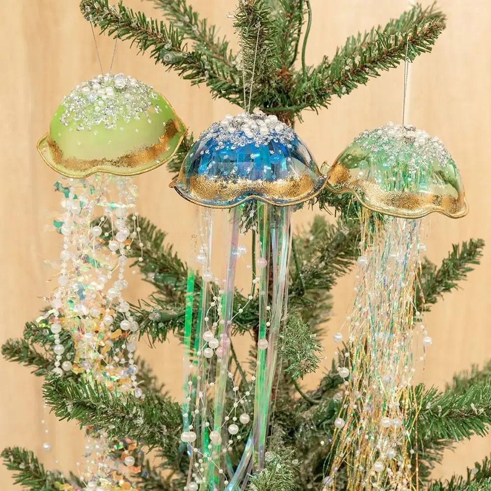 

Стеклянная жемчужная Медуза, подвесное украшение для рождественской елки, подвесная Подвеска для дома