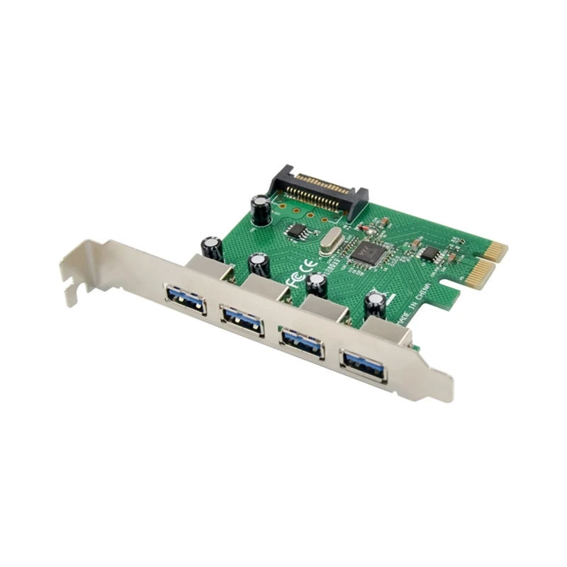 

PCIE к USB 3,0 увеличитель Райзера 4 USB 3,0 расширитель адаптера карты для настольного ПК компьютера 5 Гбит/с