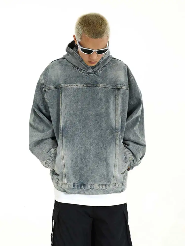 REDDA CHiC Винтажная джинсовая толстовка с капюшоном