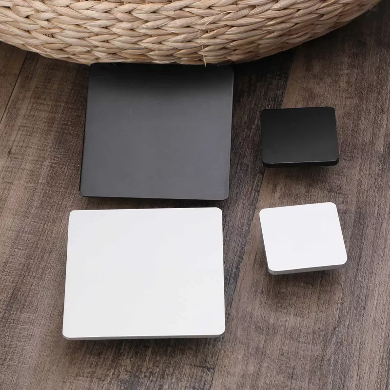 

Aluminum Square Drawer Handle Black White Bathroom Cabinet Handle Modern Wardrobe Door Drawer Square Handle
