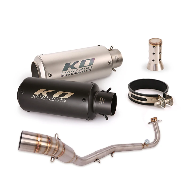 

For Kawasaki Z125 Z125Pro Until 2018 Motorcycle Exhaust System Header Connect Link Pipe Slip On Muffler Baffler With DB Killer