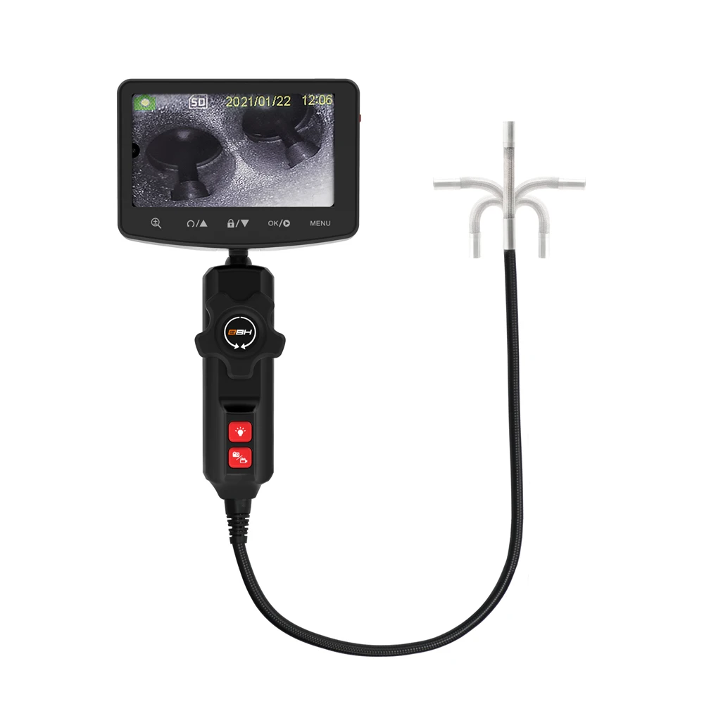 

QBH 6mm/8mm borescope two-way aritculation industrial endoscope videoscope for engine inspection endoscope