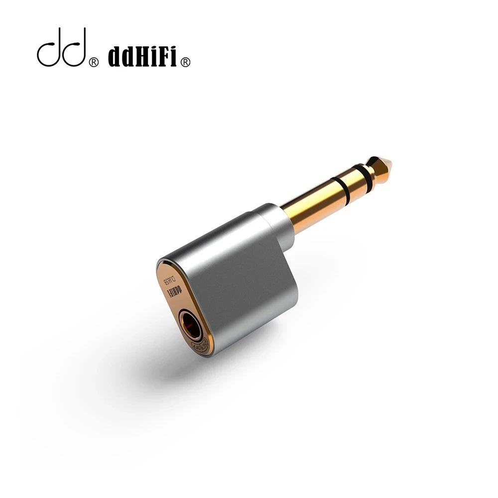 

Аудиоадаптер DD ddHiFi DJ65B(AL) со штекером 6,35 мм на гнездо 4,4 мм для настольных усилителей устройств с выходным портом 6,35 мм