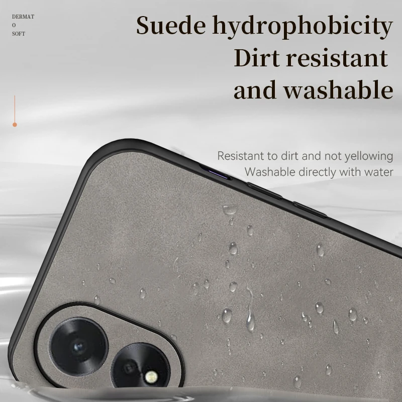 Для Oppo A38 4G: кожаная овчина для A 38 74 54 57 53 16-кольцевой защитный чехол мобильного