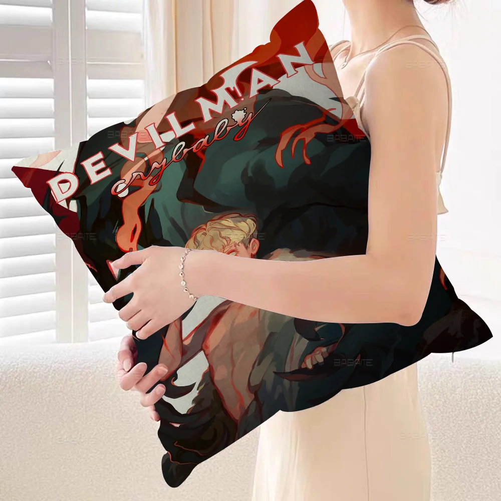 D-Devilman C-Crybaby Anime Pillow Gift Home Office Decoration Bedroom Sofa Car Cushion Cover Case 45x45