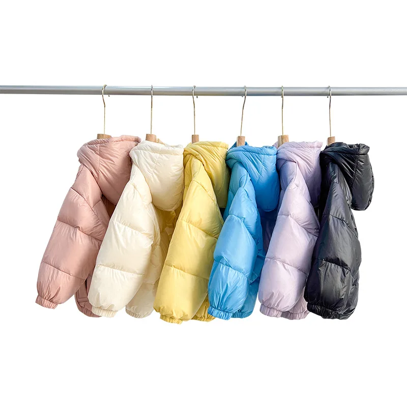 

2-12yrs Children's jacket for girls 2022 winter short cotton Clothes coat Keep warm Boys girls Jackets girl hooded jacket