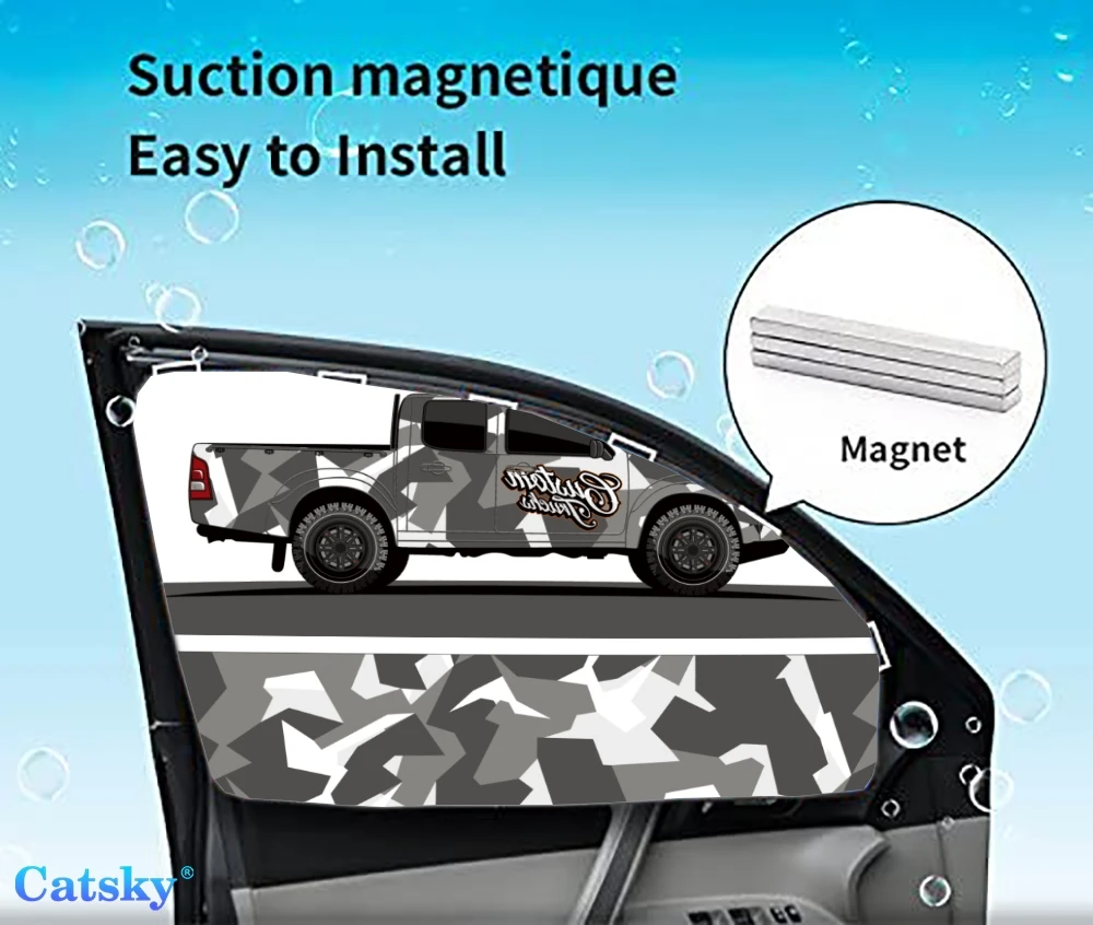 

4 Pieces Privacy Car Window Sun Shades Magnetic Blackout Car Window Covers Car Curtains Car Window Sun Shades Covers Auto