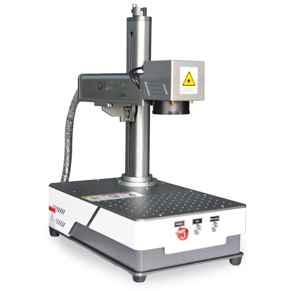 Mini Dowin 20W/30 JPT/MAX/RAYCUS Интегрированная настольная волоконная лазерная маркировка Hine