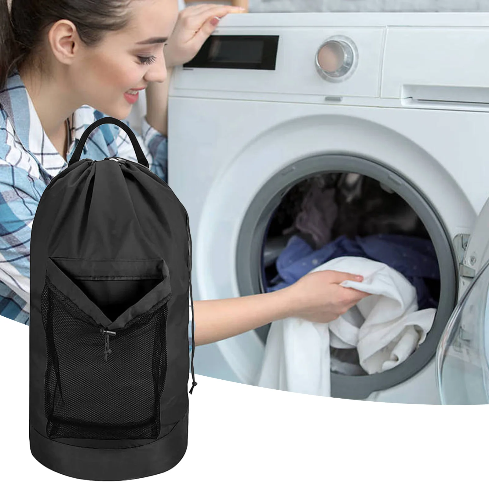 Мешок для стирки рюкзак очень большие мешки рюкзаки корзина на шнурке с ремешком