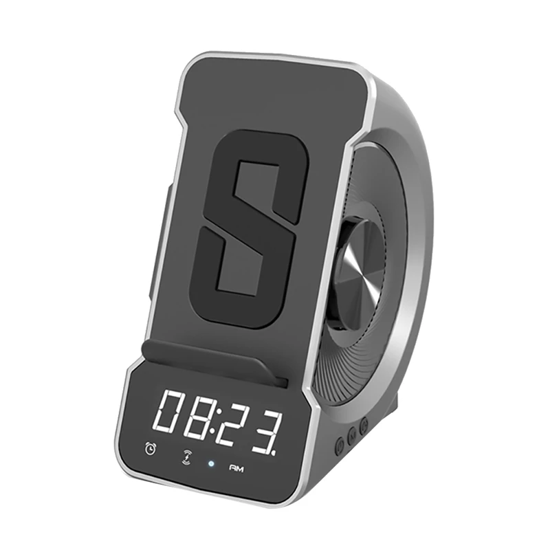 

Беспроводное зарядное устройство, подставка, Bluetooth, аудио часы для iPhone 13 12/Galaxy Z, Быстрое беспроводное зарядное устройство, универсальное зар...