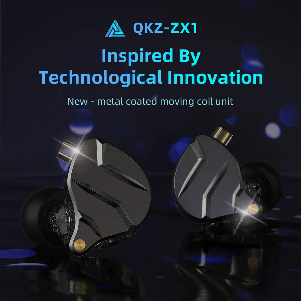 

Наушники-вкладыши QKZ ZX1 Проводные с поддержкой Hi-Fi и ШПД, 3,5 мм