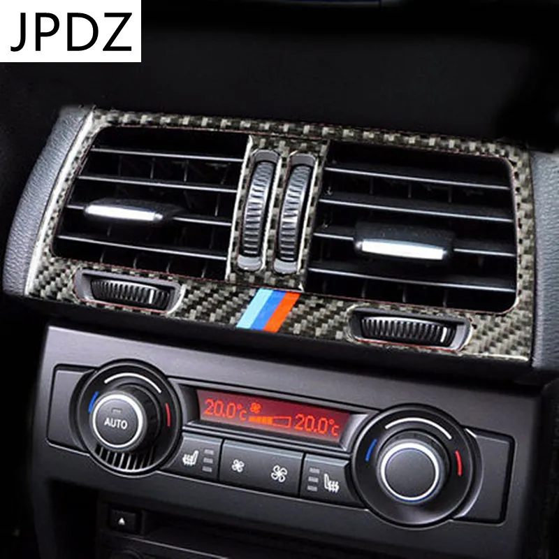 

Наклейки на панель вентиляционного отверстия для салона автомобиля из углеродного волокна, наклейки для BMW X5 E70 X6 E71 2008-2013, аксессуары