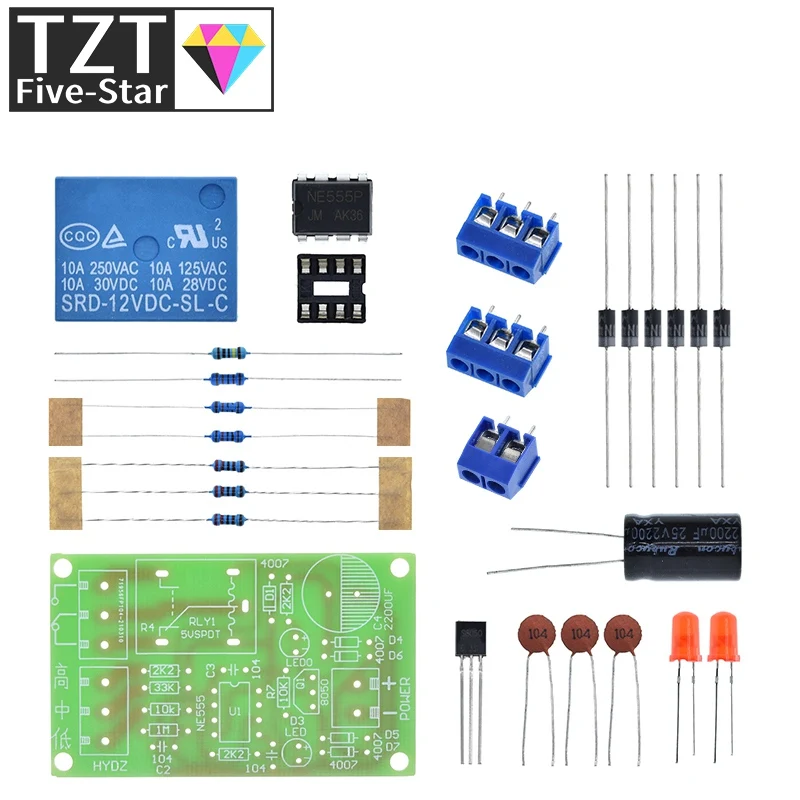 NE555 Комплект контроллера переключателя уровня воды Датчик Автоматический