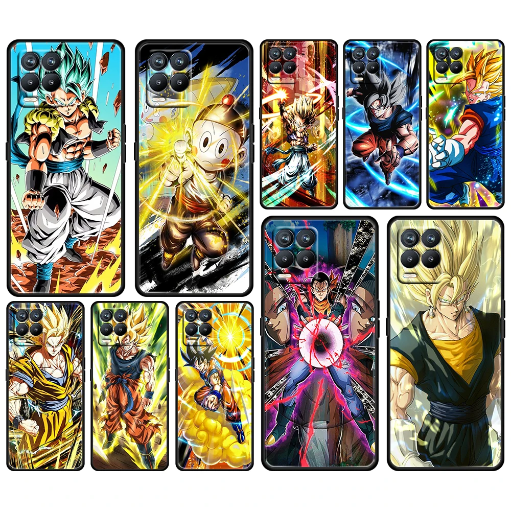 

Dragon Ball Goku Cool Cartoon For OPPO GT Master Find X5 X3 Realme 9 8 6 C3 C21Y Pro Lite A53S A5 A9 2020 Black Phone Case Coque