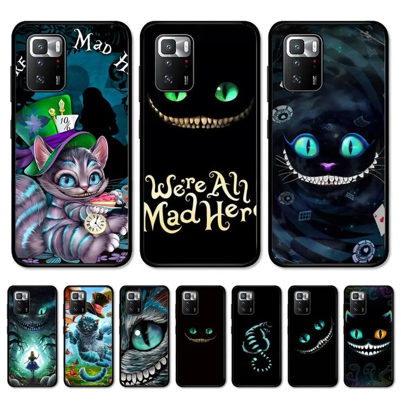 

Disney Alice in Wonderland cheshire cat Phone Case for Redmi Note 8 7 9 4 6 pro max T X 5A 3 10 lite pro