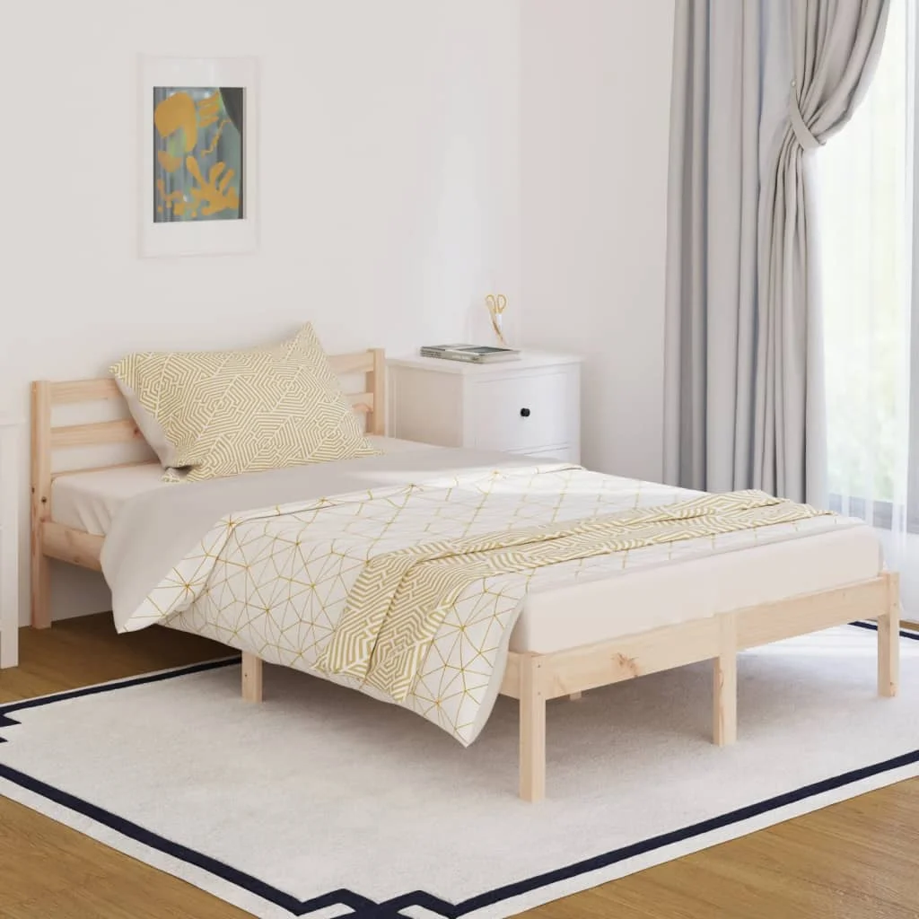 

Day Bed Frame, Solid Pine Wood Bed, Bedroom Furniture Brown 120x200cm