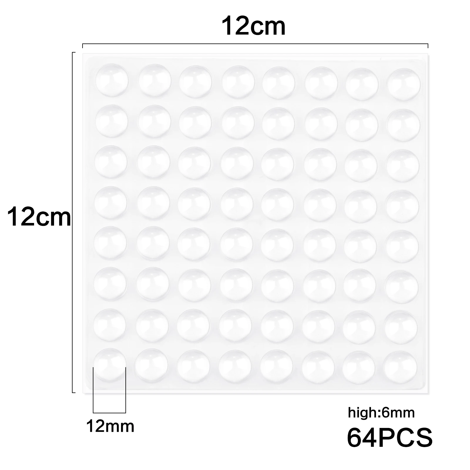 

36/64/100 шт., наклейка для предотвращения столкновений, самоклеящиеся силиконовые частицы, круглые бамперы, противоскользящий амортизатор, подушечки для ног, демпфер