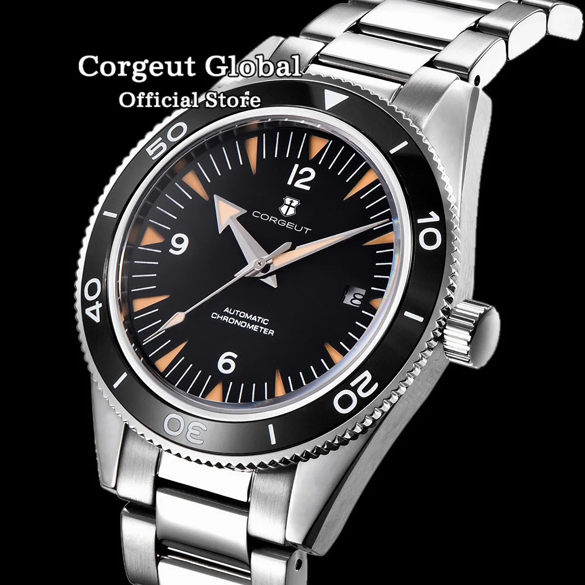 

Новинка, автоматические механические Спортивные часы с сапфировым ремешком, 41 мм, NH35 Movt Lume, мужские часы