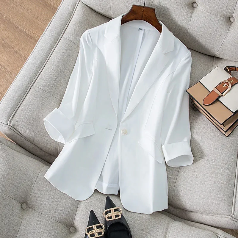 

Gidyq Fashion Women Suits Coats Streetwear Female Designed Buttons Loose Outwear Korean Casual All Match Tops Autumn New
