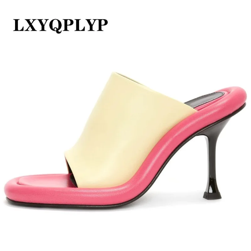2023 Summer New Women's Fish Mouth Sandals Fashion High Heel Casual Slippers Sexy Banquet Women's Shoes Large 43 Slippers Women