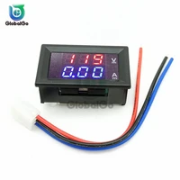 high quality dc 100v 10a voltmeter ammeter blue red led amp dual digital volt meter gauge dc 6v to 120v
