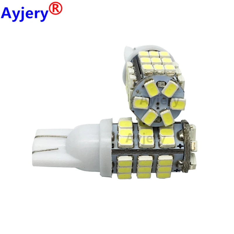 

AYJERY Wholesales 500Pcs High Quality 12V T10 W5W 194 927 161 1206 42 SMD LED Car Side Wedge Light Lamp License Plate Bulb White