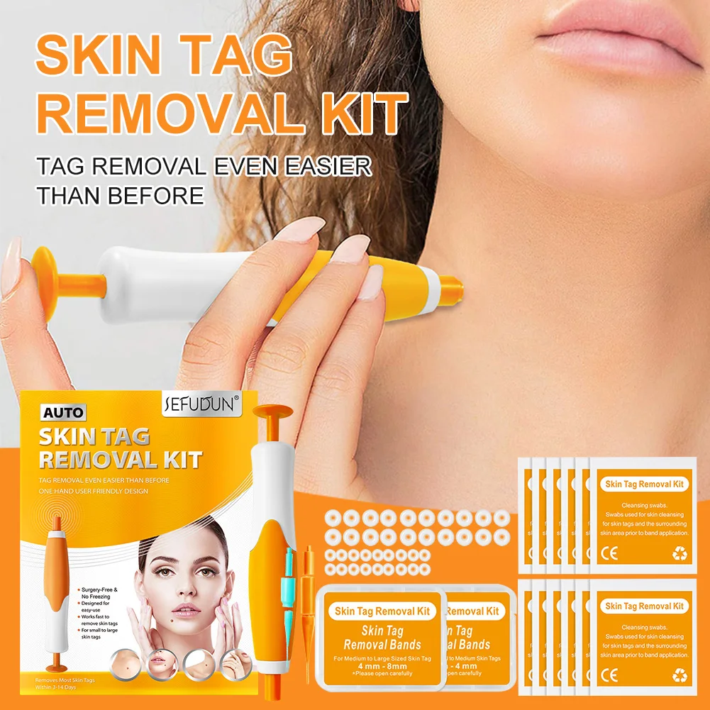 

Auto Skin Tag Remover Kit Home Use Painless Mole Wart Corn Removal Tool Skin Tag Treatment Tool Skin Care Beauty Equipment