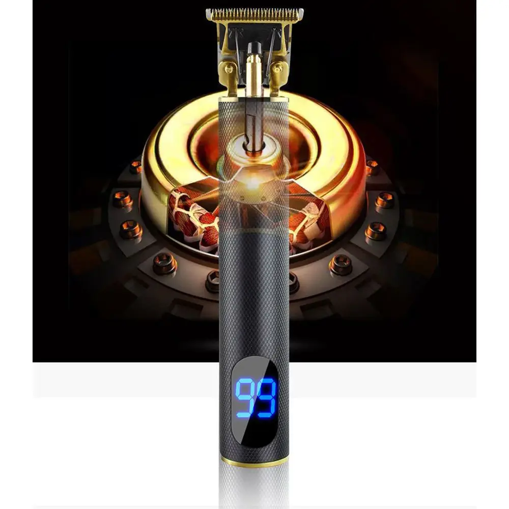 

Professional Mens Hair Clippers Hair Trimmers Hair Machine Cordless Beard Electric Shaver LED Display New
